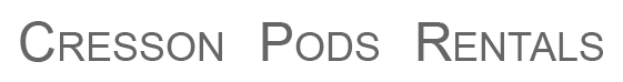 Cresson Pods Rentals